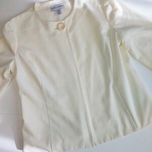 Estee Lauder Cream One Button Jacket 8